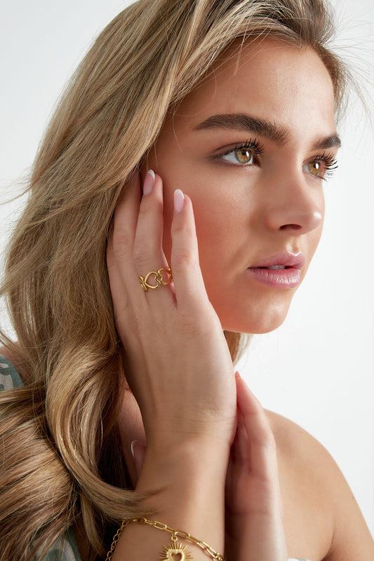 Elegant Adjustable Minimalist Heart Ring