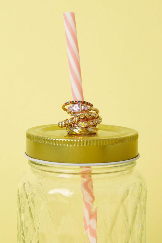 Ring with smileys and heart