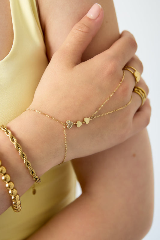 Handchain with hearts