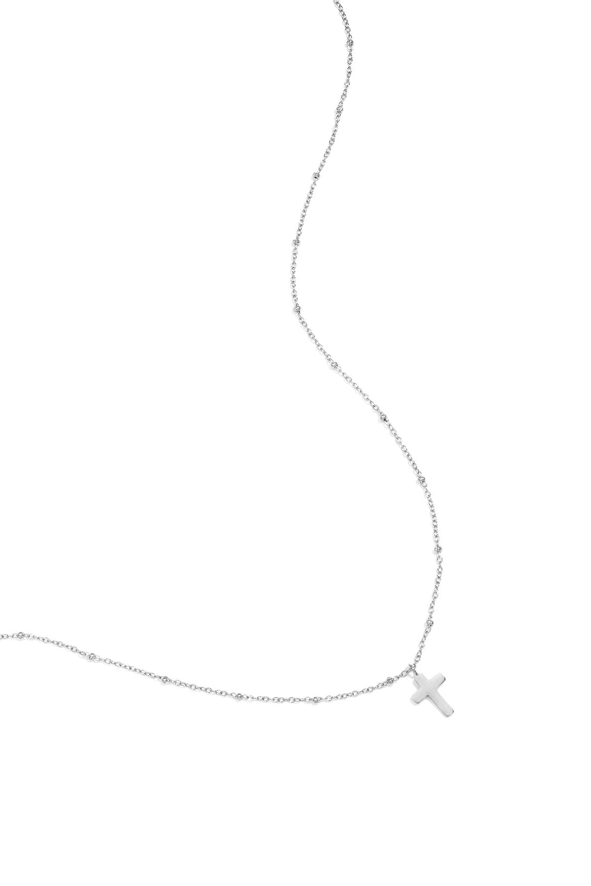 Stylish Stainless Steel Cross Pendant Necklace