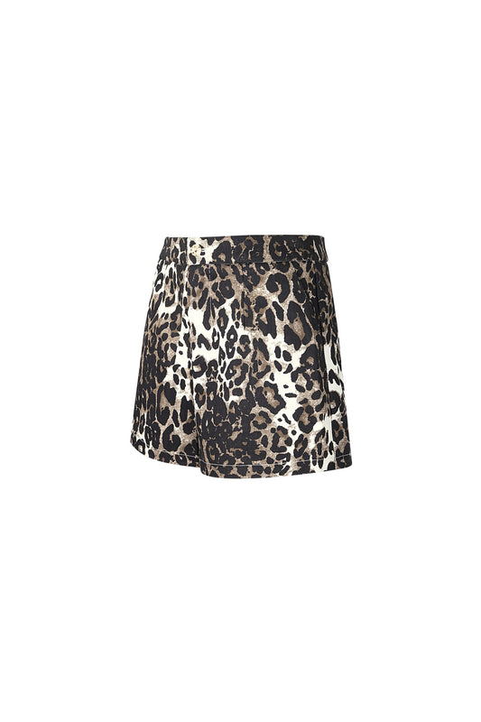 Cotton Women's Shorts Leopard Print High Waist