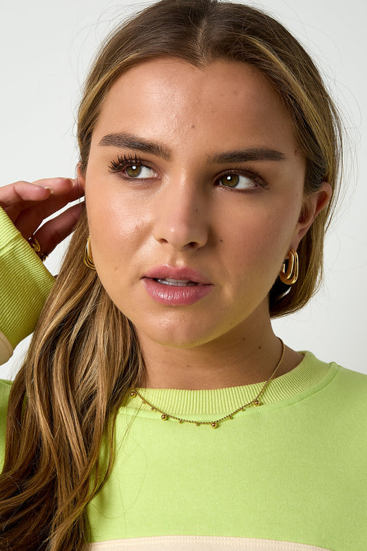 Stylish Stainless Steel Hoop Earrings - Simple & Elegant