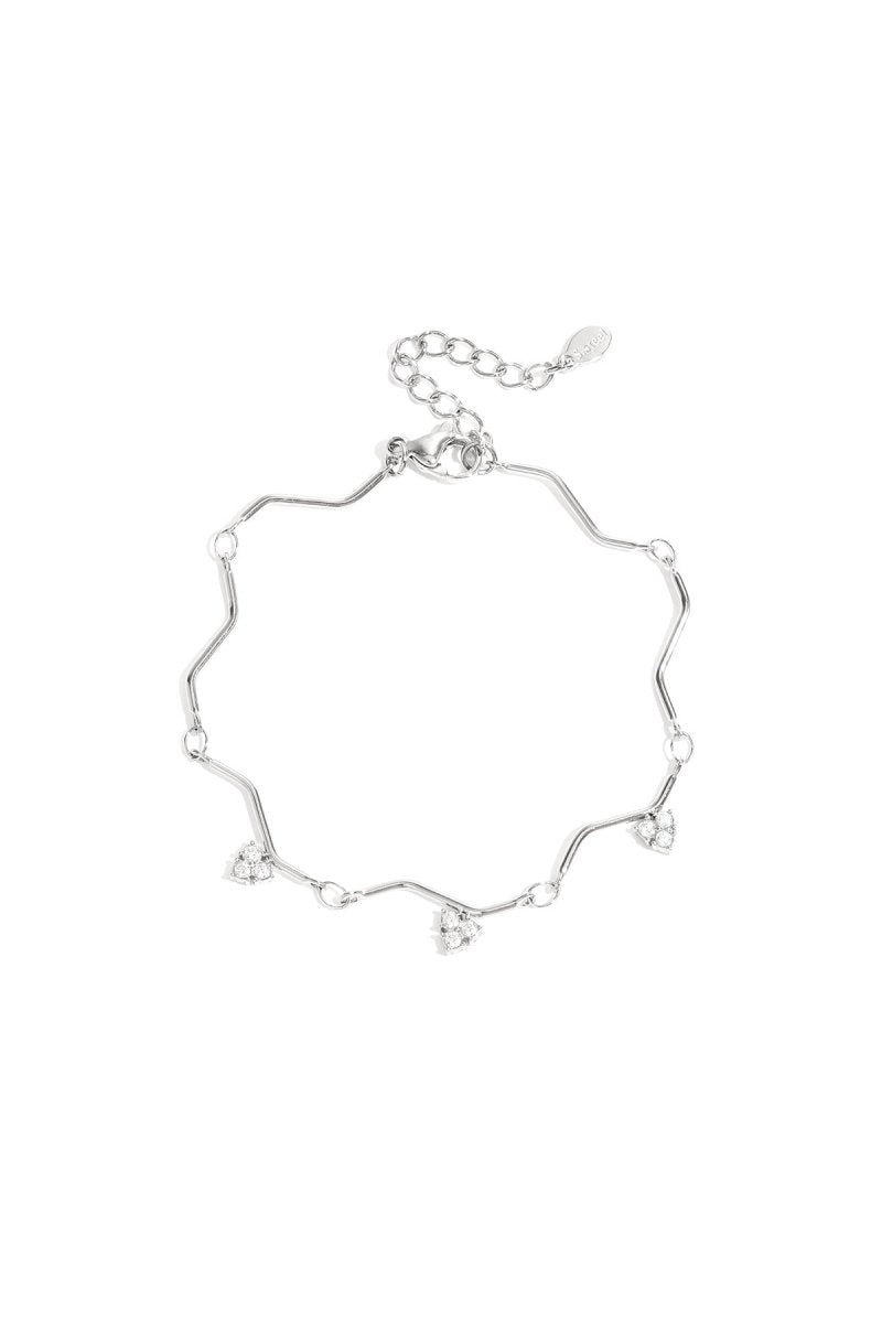 Bracelet with zigzag pattern and stones - Velaris Femme