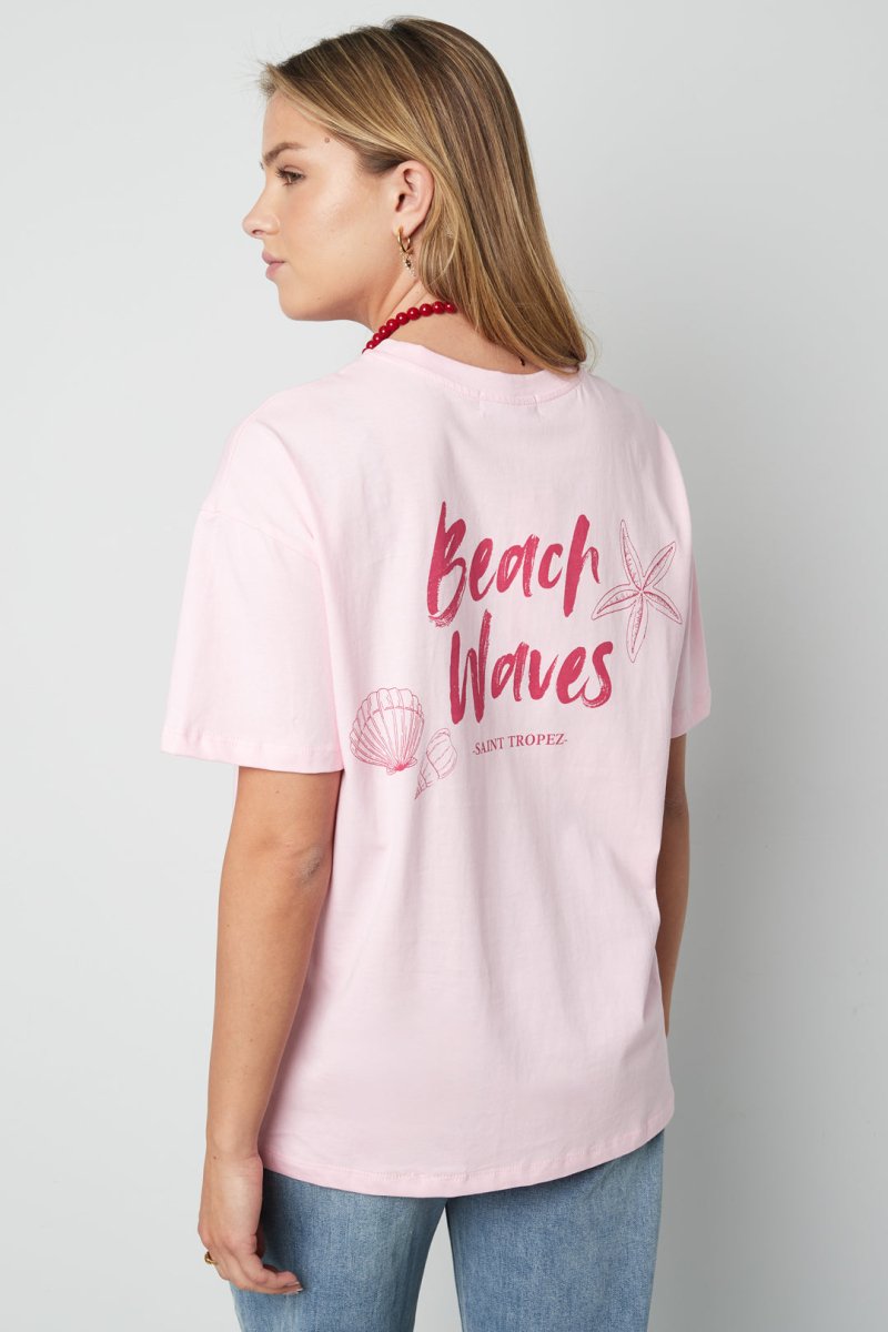 Cotton Women's T-shirt Casual Embroidered Starfish - Velaris Femme