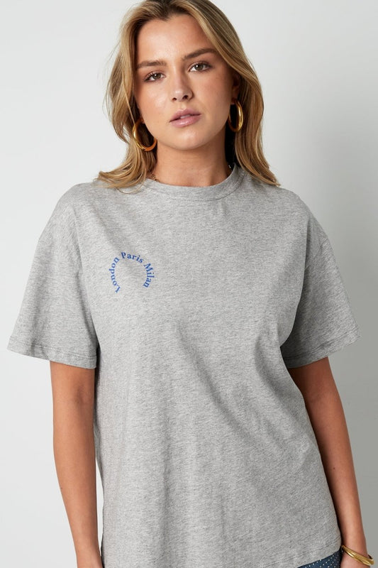 Cotton Women's T-shirt Casual Letters - Velaris Femme