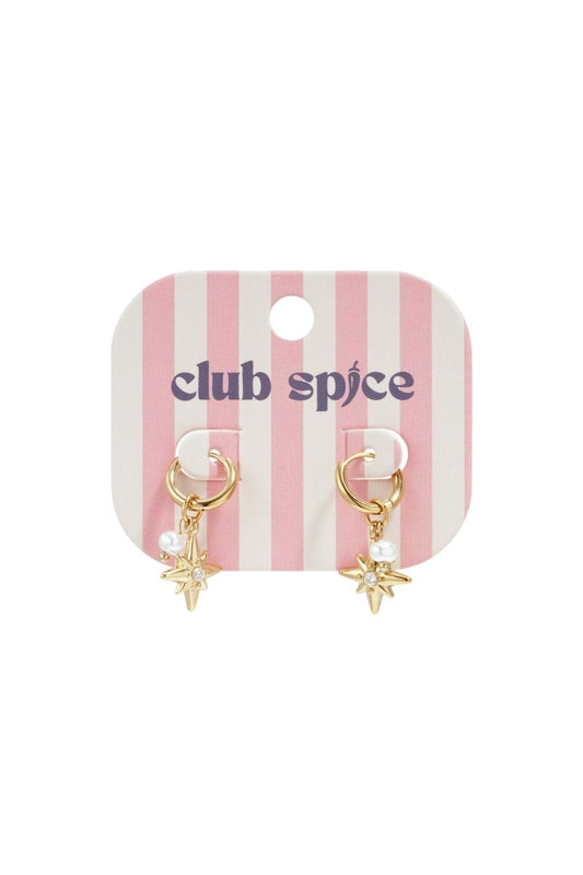 Earrings with pearl and star pendants - Velaris Femme