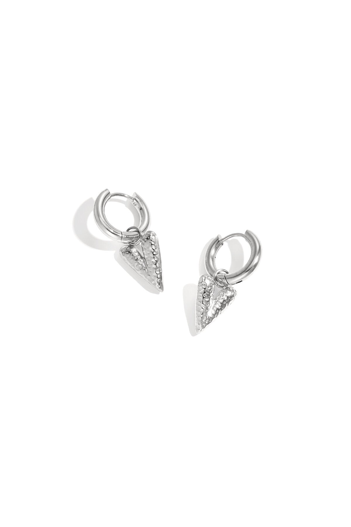 Stylish Heart Loop Drop Earrings for Women