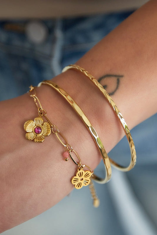 Flower charm bracelet - Velaris Femme