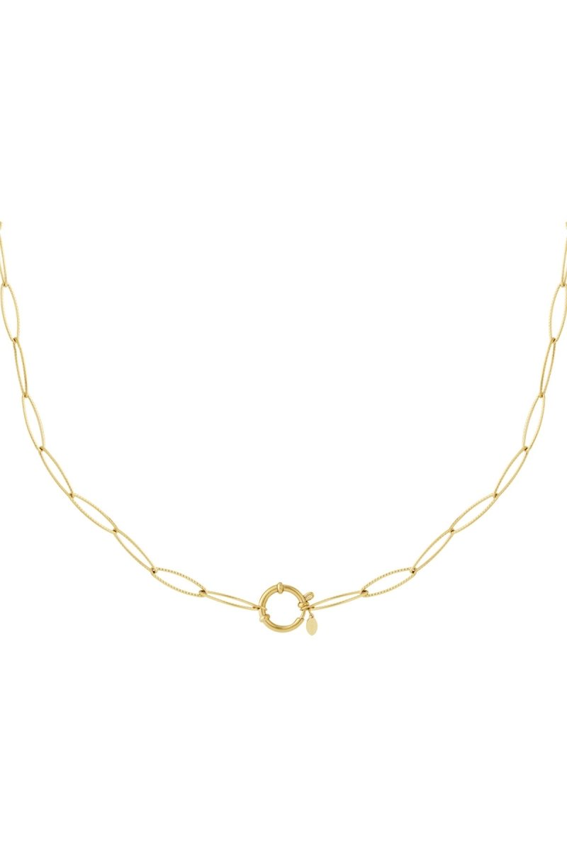 Golden loop necklace - Velaris Femme