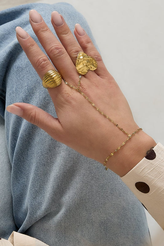 Hand chain with chunky chain - Velaris Femme
