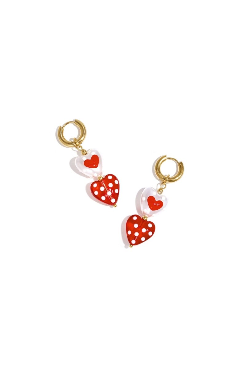 Heart - shaped pendant earrings - Velaris Femme