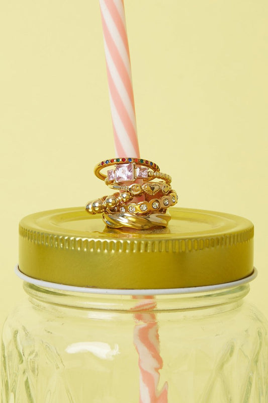 Ring with square stones - Velaris Femme