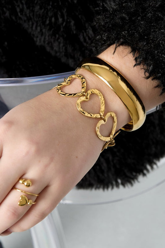 Stainless Steel Chain Bracelets Heart Casual Daily Simple Series Women's jewelry - Velaris Femme