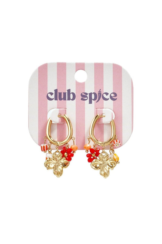 Stainless Steel Drop Earrings Flower Sweet Daily Romantic Series Women's jewelry - Velaris Femme