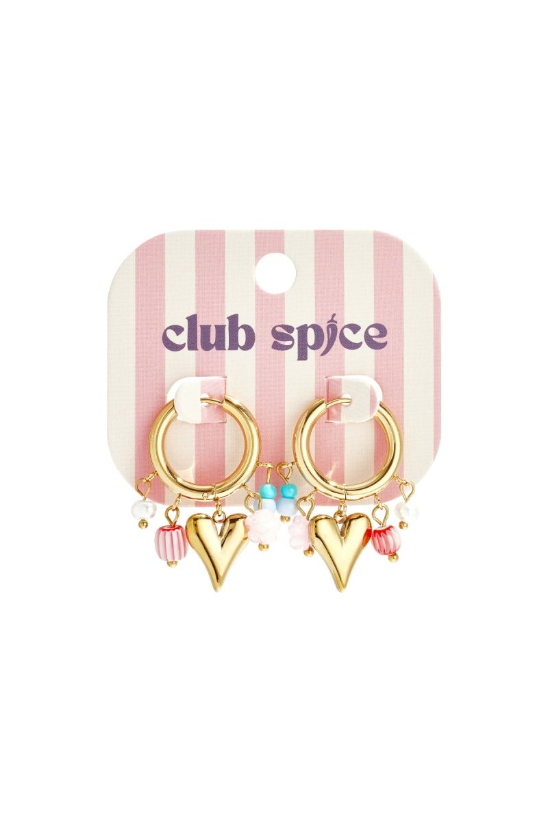 Stainless Steel Drop Earrings Heart Sweet Valentine's Day Romantic Series Women's jewelry - Velaris Femme