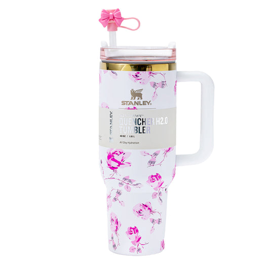 Stanley x LoveShackFancy Ribbon Rosa Quencher Tumbler 40 oz