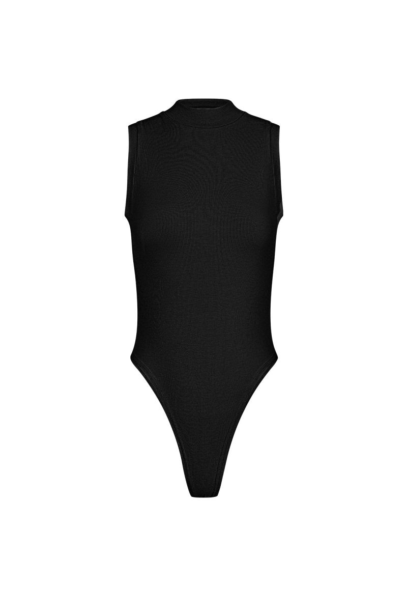The High Neck Bodysuit – Sleeveless Viscose Bodysuit - Velaris Femme