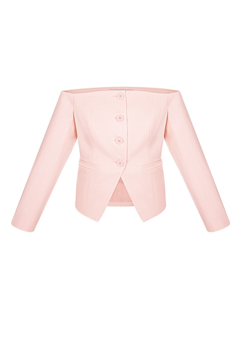 The Off - Shoulder Button - Front Top - Velaris Femme