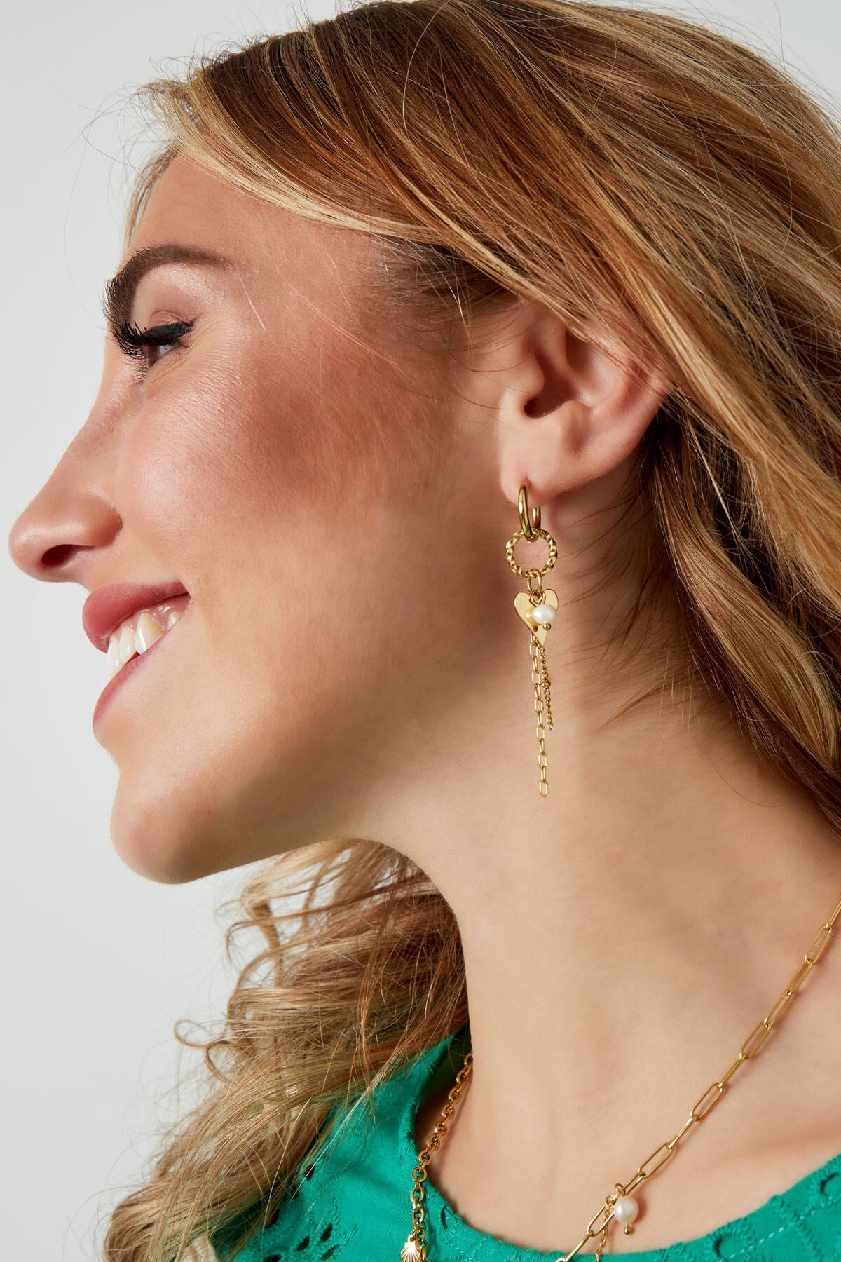 Elegant Heart Dangle Earrings for Daily Wear