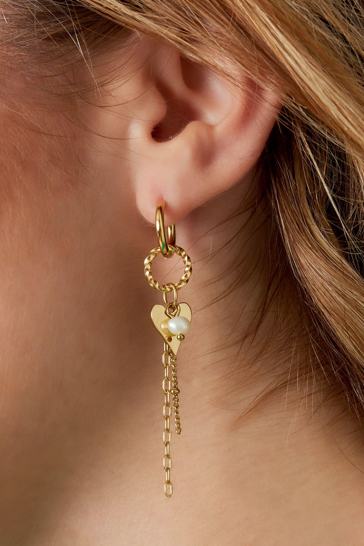 Elegant Heart Dangle Earrings for Daily Wear
