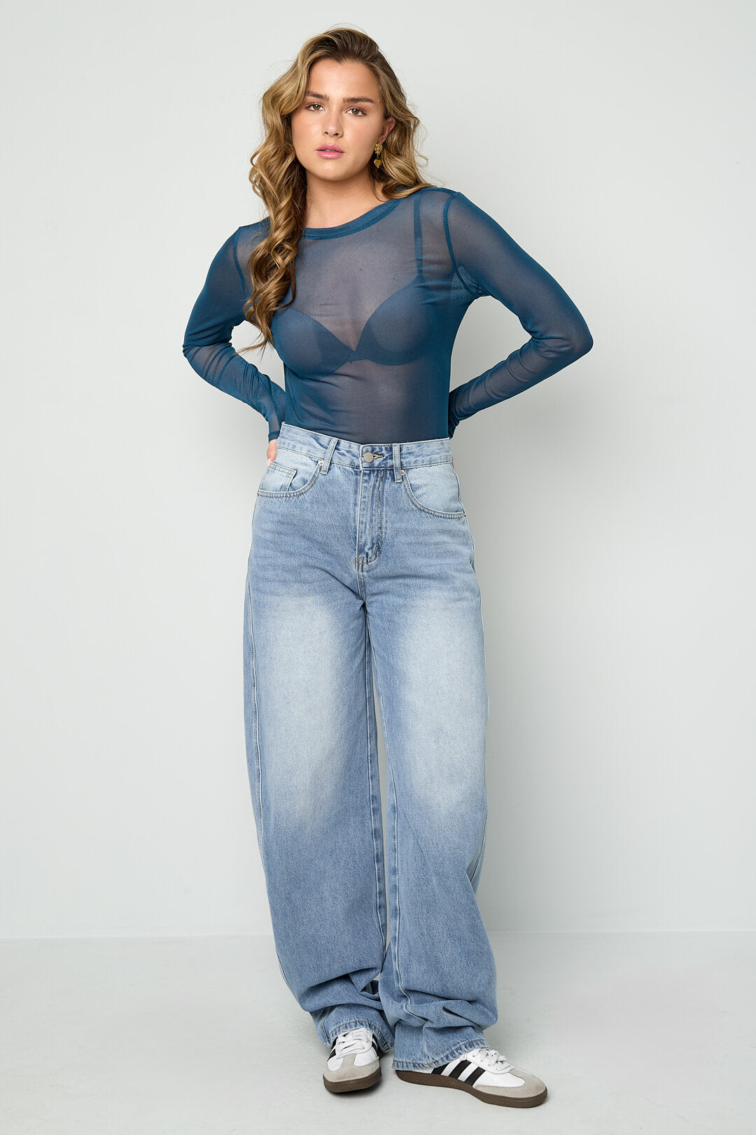 Sexy Solid Color Long Sleeve Tops for Spring/Summer