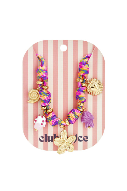 Elegant Purple Braided Necklace for Women - Spring/Summer Essential