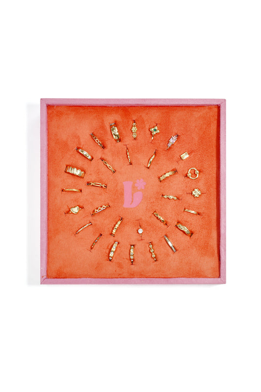 lilli june Stainless Steel Rings Display Set