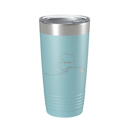 Alaska Home State Laser Engraved Tumbler 20 oz