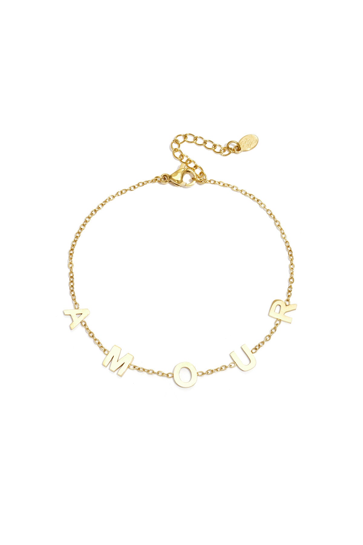 Elegant Simple Letter Chain Bracelets for Women