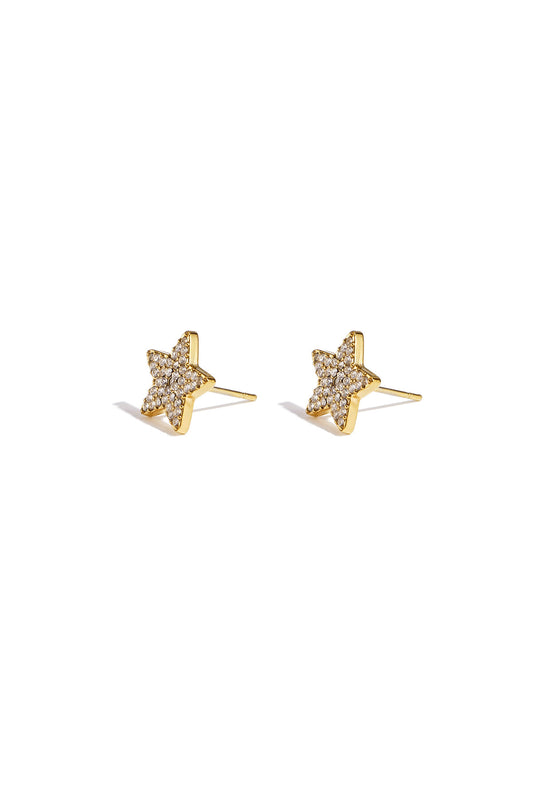 Stainless Steel Stud Earrings Star Simple Daily Simple Series Women's jewelry