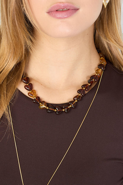Chic Acrylic Beaded Necklace for Everyday Elegance