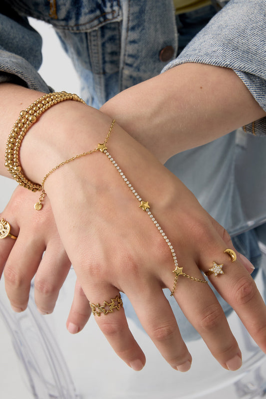 Handchain tennis-style with stars