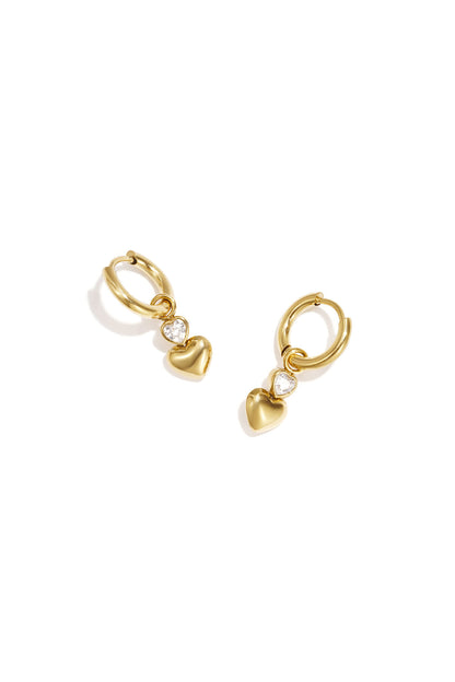 Elegant Heart-Shaped Drop Earrings for All Occasions