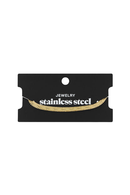 Stylish Woven Chain Bracelet - Silver & Gold