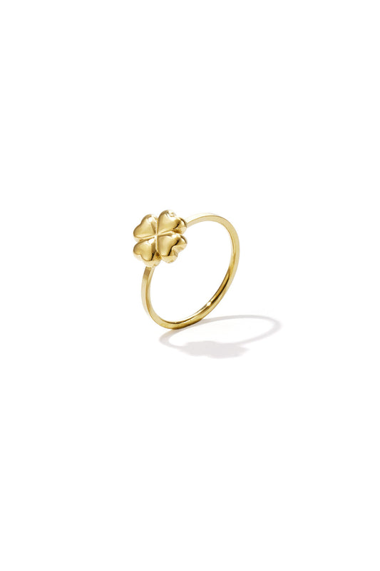 Minimalist clover ring