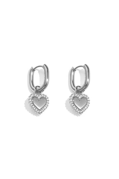 Stylish Heart-Shaped Drop Earrings for Everyday Glam