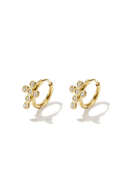 Stylish Rhinestone Hoop Earrings for Women