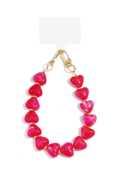 Chic Acrylic Phone Chain for Stylish Protection
