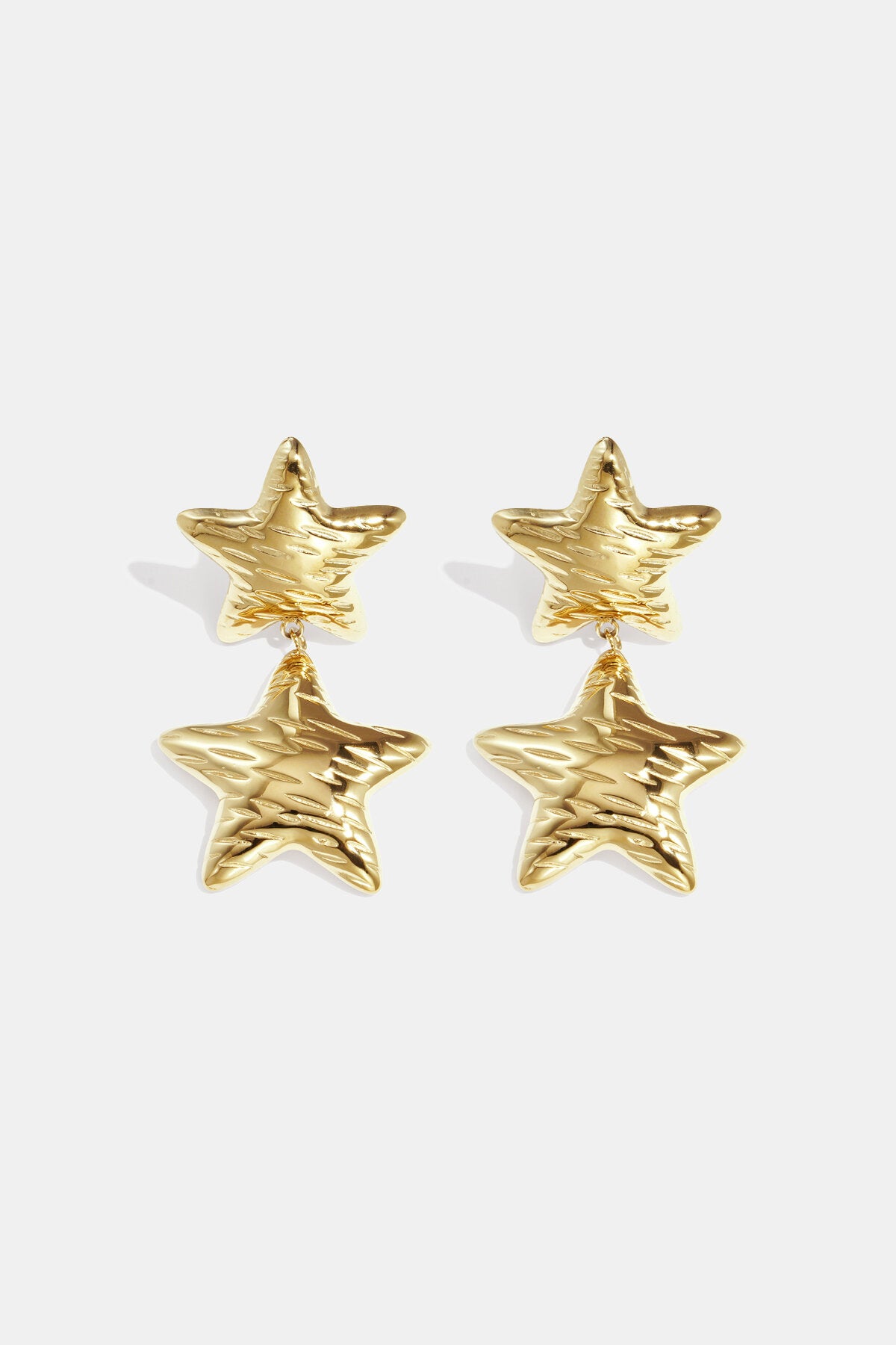 Elegant Star Drop Earrings for Women, Silver & Gold