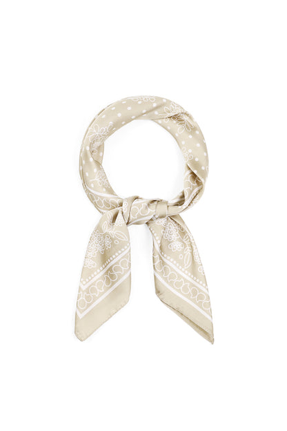 Elegant Beige Polka Dot Summer Scarf for Women
