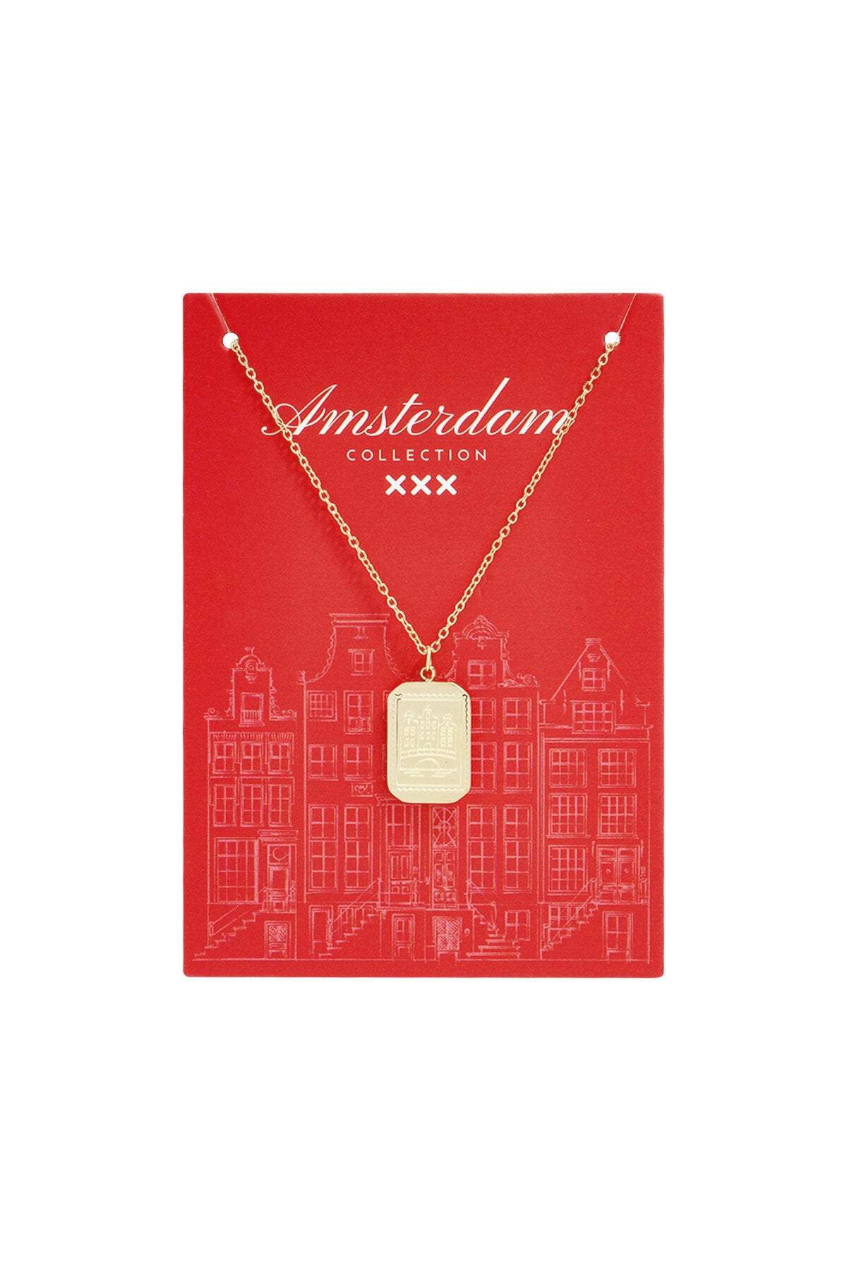 Chain of Amsterdam canal house