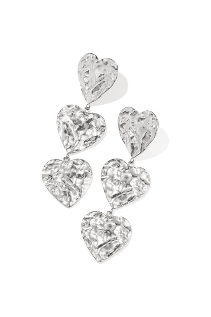Elegant Heart-Shaped Dangle Earrings for Women