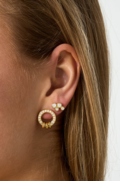 Elegant Mini Circle Stud Earrings for Daily Wear