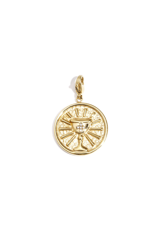 Jewelry charm cup on coin DIY