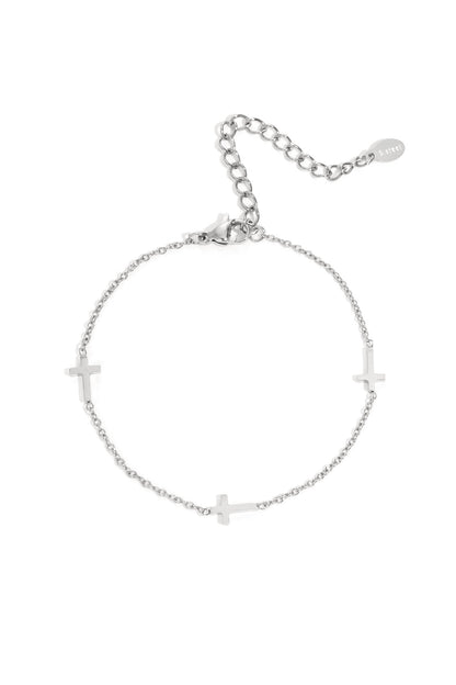Elegant Cross Chain Bracelet for Women, All Fit