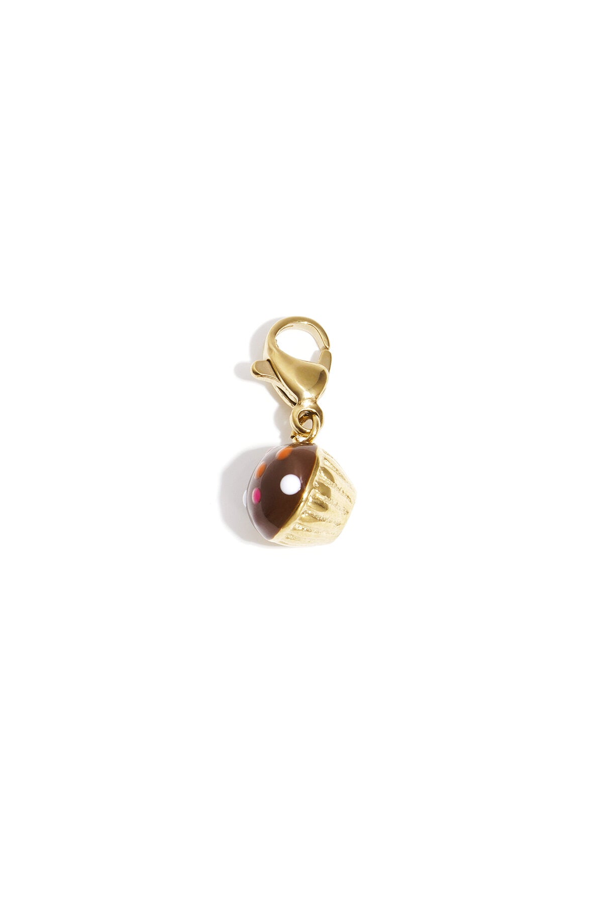 Jewelry charm chocolate cupcake DIY