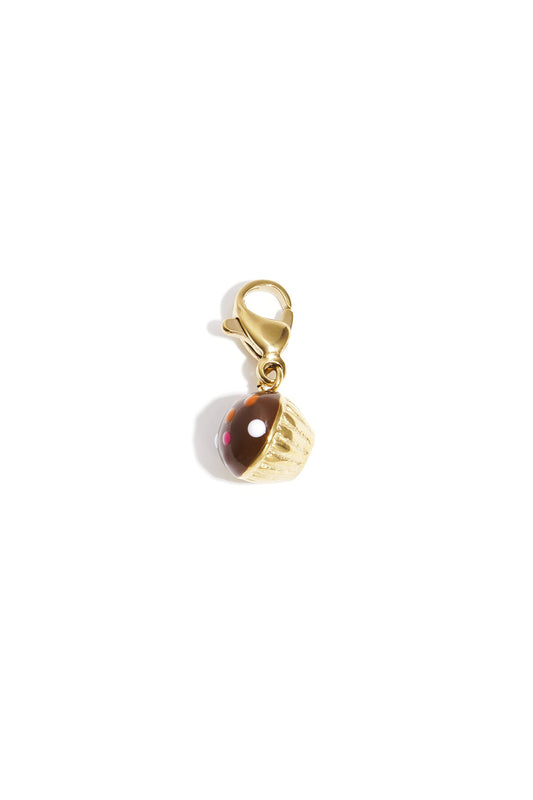 Jewelry charm chocolate cupcake DIY