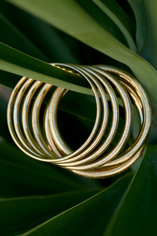 Bangle with brushed effect - 6 mm