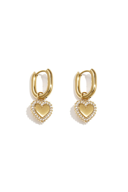 Stylish Heart-Shaped Drop Earrings for Everyday Glam