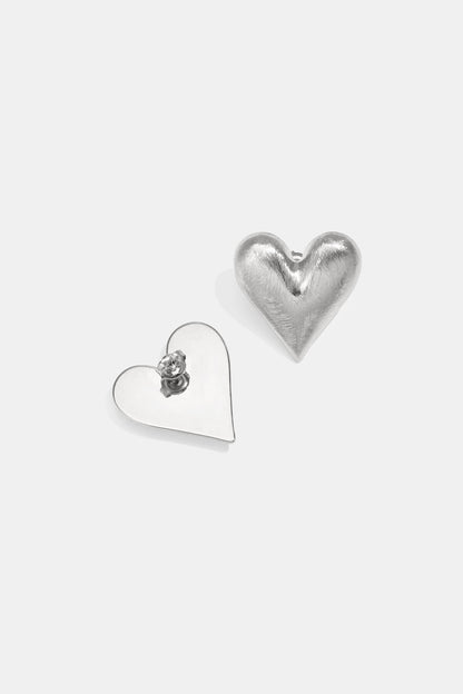 Elegant Heart Stud Earrings for Everyday Sparkle